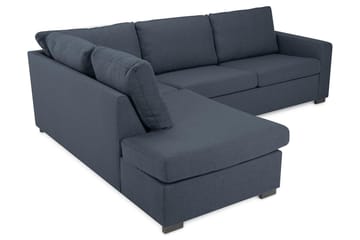 Crazy 3-sits Vänstervänd L-formad Schäslongsoffa i Tyg - Blå - Möbler - Soffa - Divansoffa & schäslongsoffa