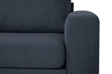 Crazy 3-sits Vänstervänd L-formad Schäslongsoffa i Tyg - Blå - Möbler - Soffa - Divansoffa & schäslongsoffa