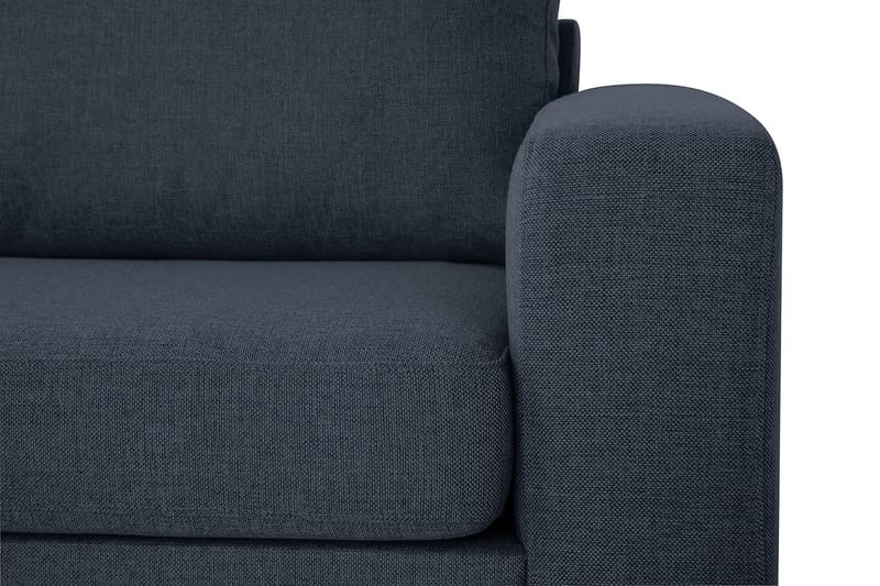Crazy 3-sits Vänstervänd L-formad Schäslongsoffa i Tyg - Blå - Möbler - Soffa - Divansoffa & schäslongsoffa