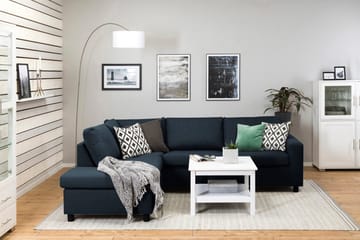 Crazy 3-sits Vänstervänd L-formad Schäslongsoffa i Tyg - Blå - Möbler - Soffa - Divansoffa & schäslongsoffa