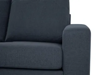 Crazy 3-sits Vänstervänd L-formad Schäslongsoffa i Tyg - Blå - Möbler - Soffa - Divansoffa & schäslongsoffa - 3 sits soffa med divan