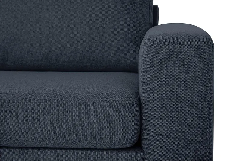 Crazy 3-sits Vänstervänd L-formad Schäslongsoffa i Tyg - Blå - Möbler - Soffa - Divansoffa & schäslongsoffa - 3 sits soffa med divan