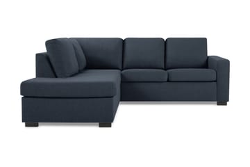 Crazy 3-sits Vänstervänd L-formad Schäslongsoffa i Tyg - Blå - Möbler - Soffa - Divansoffa & schäslongsoffa - 3 sits soffa med divan