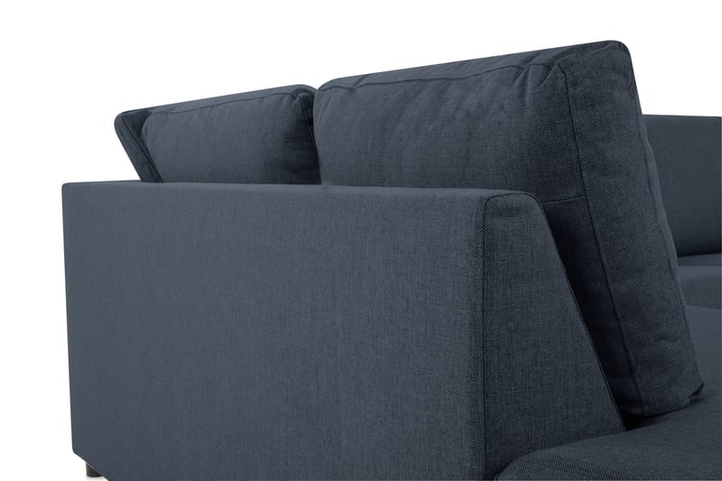 Crazy 3-sits Vänstervänd L-formad Schäslongsoffa i Tyg - Blå - Möbler - Soffa - Divansoffa & schäslongsoffa - 3 sits soffa med divan