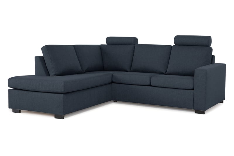 Crazy 3-sits Vänstervänd L-formad Schäslongsoffa i Tyg - Blå - Möbler - Soffa - Divansoffa & schäslongsoffa - 3 sits soffa med divan