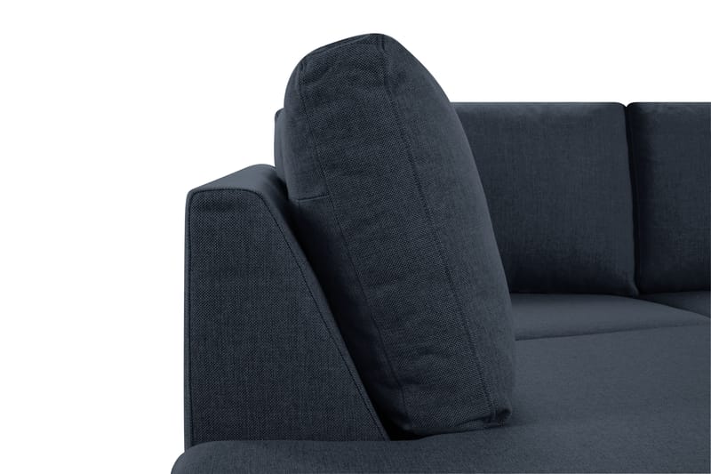 Crazy 3-sits Vänstervänd L-formad Schäslongsoffa i Tyg - Blå - Möbler - Soffa - Divansoffa & schäslongsoffa - 3 sits soffa med divan