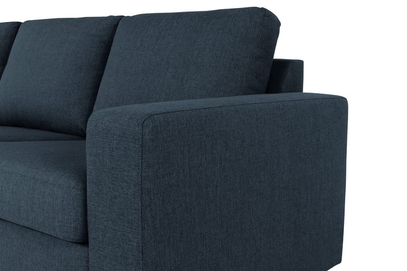 Crazy 3-sits Vänstervänd L-formad Schäslongsoffa i Tyg - Blå - Möbler - Soffa - Divansoffa & schäslongsoffa
