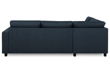 Crazy 3-sits Vänstervänd L-formad Schäslongsoffa i Tyg - Blå - Möbler - Soffa - Divansoffa & schäslongsoffa