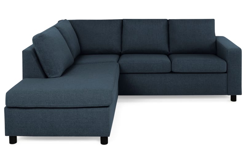 Crazy 3-sits Vänstervänd L-formad Schäslongsoffa i Tyg - Blå - Möbler - Soffa - Divansoffa & schäslongsoffa - 2 sits soffa med divan