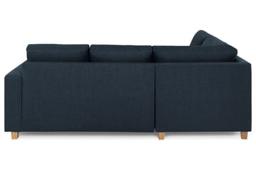 Crazy 3-sits Vänstervänd L-formad Schäslongsoffa i Tyg - Blå - Möbler - Soffa - Divansoffa & schäslongsoffa - 2 sits soffa med divan