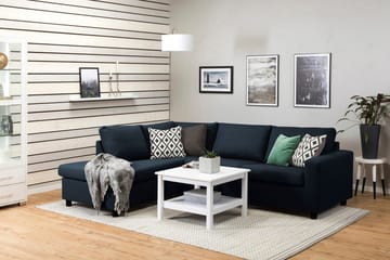 Crazy 3-sits Vänstervänd L-formad Schäslongsoffa i Tyg - Blå - Möbler - Soffa - Divansoffa & schäslongsoffa