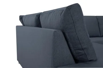 Crazy 3-sits Vänstervänd L-formad Schäslongsoffa i Tyg - Blå - Möbler - Soffa - Divansoffa & schäslongsoffa - 3 sits soffa med divan