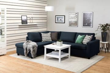 Crazy 3-sits Vänstervänd L-formad Schäslongsoffa i Tyg - Blå - Möbler - Soffa - Divansoffa & schäslongsoffa