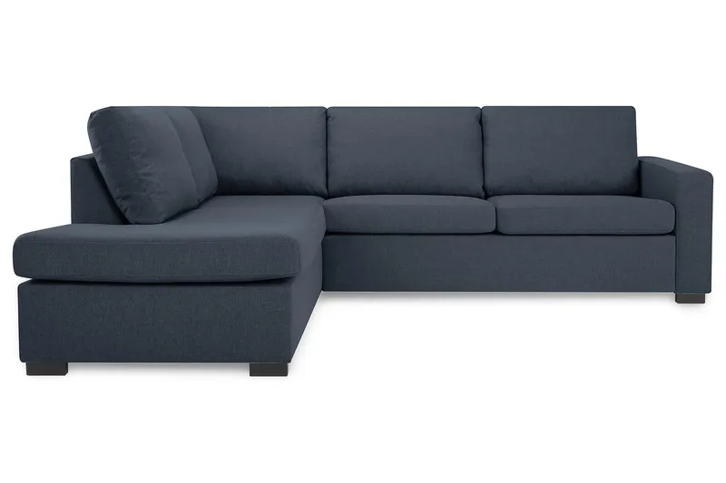 Crazy 3-sits Vänstervänd L-formad Schäslongsoffa i Tyg - Blå - Möbler - Soffa - Divansoffa & schäslongsoffa - 3 sits soffa med divan