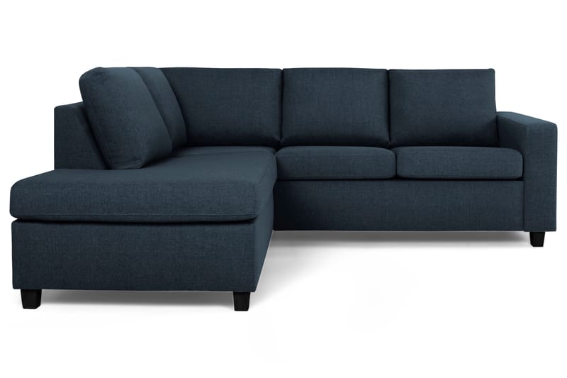 Crazy 3-sits Vänstervänd L-formad Schäslongsoffa i Tyg - Blå - Möbler - Soffa - Divansoffa & schäslongsoffa - 2 sits soffa med divan