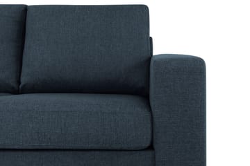 Crazy 3-sits Vänstervänd L-formad Schäslongsoffa i Tyg - Blå - Möbler - Soffa - Divansoffa & schäslongsoffa - 2 sits soffa med divan