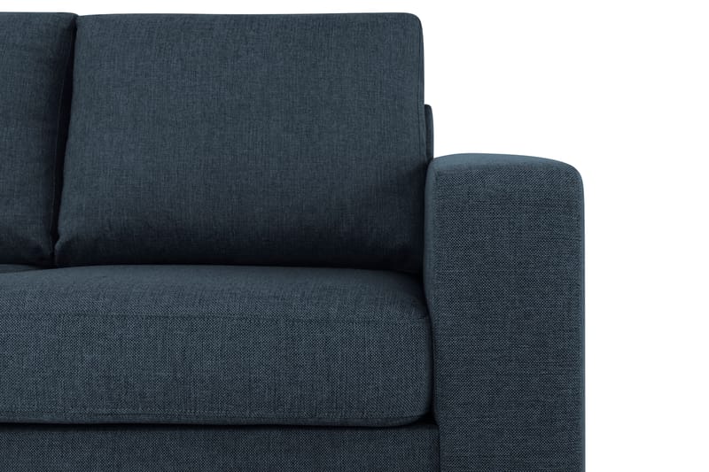 Crazy 3-sits Vänstervänd L-formad Schäslongsoffa i Tyg - Blå - Möbler - Soffa - Divansoffa & schäslongsoffa - 2 sits soffa med divan