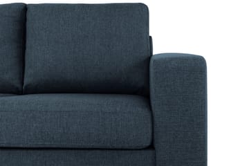 Crazy 3-sits Vänstervänd L-formad Schäslongsoffa i Tyg - Blå - Möbler - Soffa - Divansoffa & schäslongsoffa - 2 sits soffa med divan