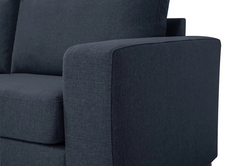 Crazy 3-sits Vänstervänd L-formad Schäslongsoffa i Tyg - Blå - Möbler - Soffa - Divansoffa & schäslongsoffa - 3 sits soffa med divan