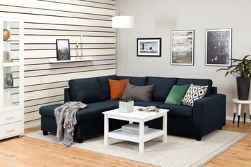 Crazy 3-sits Vänstervänd L-formad Schäslongsoffa i Tyg - Blå - Möbler - Soffa - Divansoffa & schäslongsoffa - 2 sits soffa med divan