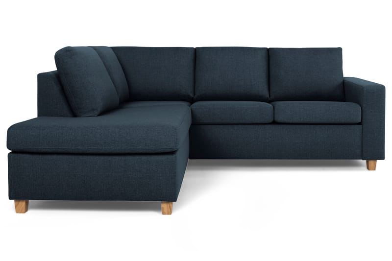 Crazy 3-sits Vänstervänd L-formad Schäslongsoffa i Tyg - Blå - Möbler - Soffa - Divansoffa & schäslongsoffa - 2 sits soffa med divan