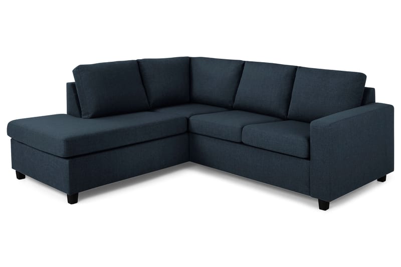 Crazy 3-sits Vänstervänd L-formad Schäslongsoffa i Tyg - Blå - Möbler - Soffa - Divansoffa & schäslongsoffa - 2 sits soffa med divan