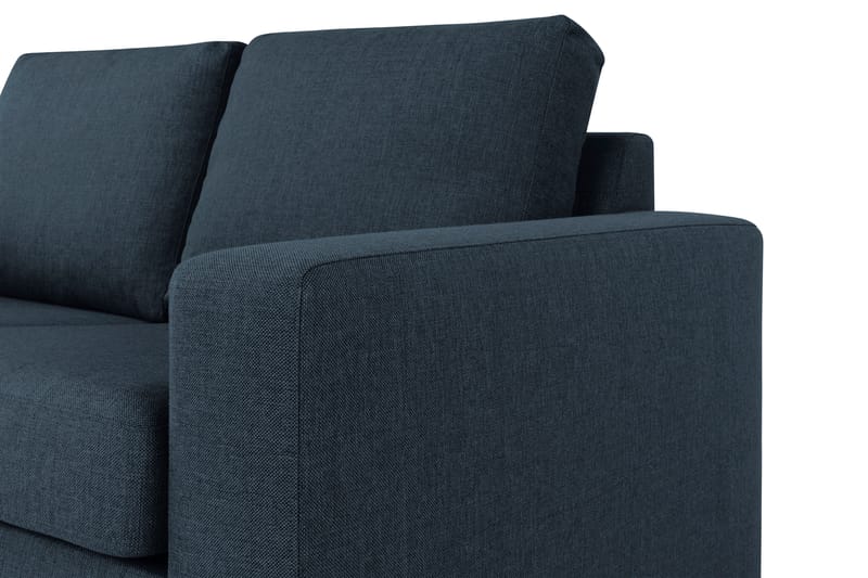 Crazy 3-sits Vänstervänd L-formad Schäslongsoffa i Tyg - Blå - Möbler - Soffa - Divansoffa & schäslongsoffa - 2 sits soffa med divan
