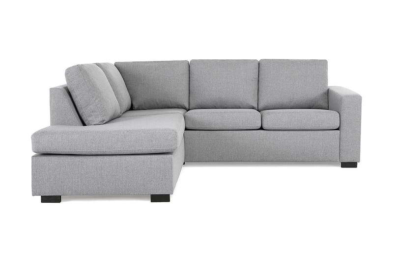 Crazy 3-sits Vänstervänd L-formad Schäslongsoffa i Tyg - Grå - Möbler - Soffa - Divansoffa & schäslongsoffa - 2 sits soffa med divan