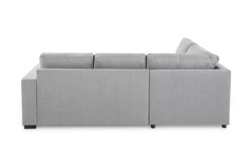 Crazy 3-sits Vänstervänd L-formad Schäslongsoffa i Tyg - Grå - Möbler - Soffa - Divansoffa & schäslongsoffa - 2 sits soffa med divan