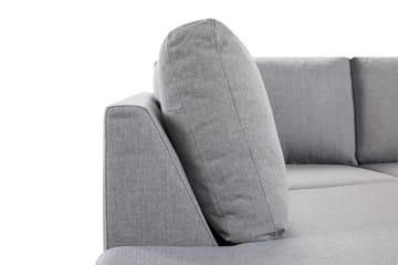 Crazy 3-sits Vänstervänd L-formad Schäslongsoffa i Tyg - Grå - Möbler - Soffa - Divansoffa & schäslongsoffa - 2 sits soffa med divan