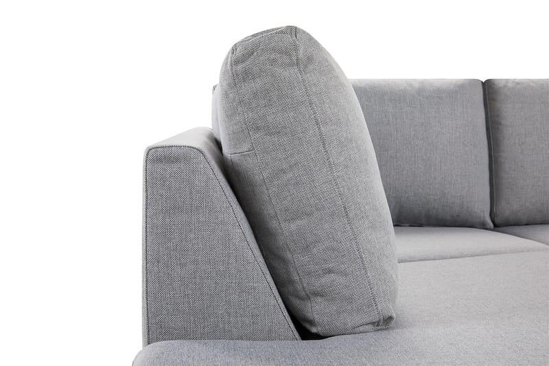 Crazy 3-sits Vänstervänd L-formad Schäslongsoffa i Tyg - Grå - Möbler - Soffa - Divansoffa & schäslongsoffa - 2 sits soffa med divan