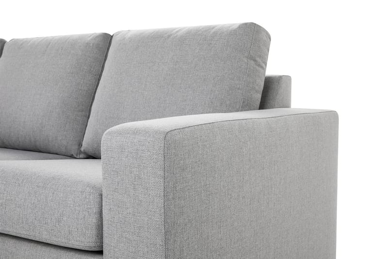 Crazy 3-sits Vänstervänd L-formad Schäslongsoffa i Tyg - Grå - Möbler - Soffa - Divansoffa & schäslongsoffa - 2 sits soffa med divan