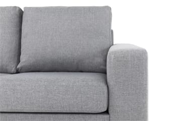 Crazy 3-sits Vänstervänd L-formad Schäslongsoffa i Tyg - Grå - Möbler - Soffa - Divansoffa & schäslongsoffa - 2 sits soffa med divan