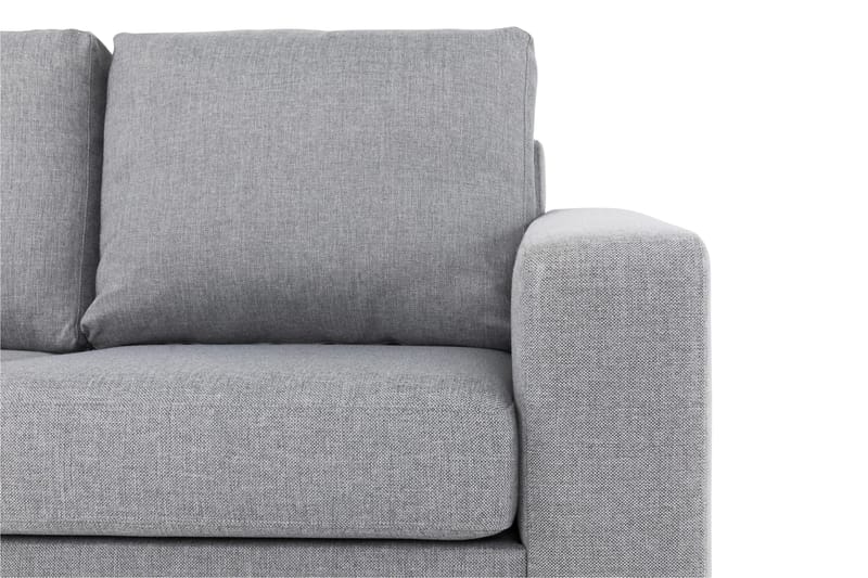 Crazy 3-sits Vänstervänd L-formad Schäslongsoffa i Tyg - Grå - Möbler - Soffa - Divansoffa & schäslongsoffa - 2 sits soffa med divan