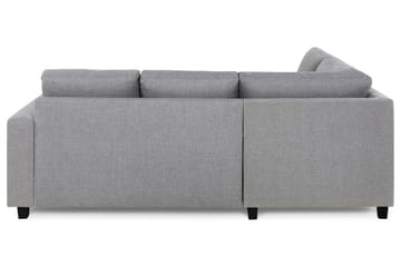 Crazy 3-sits Vänstervänd L-formad Schäslongsoffa i Tyg - Grå - Möbler - Soffa - Divansoffa & schäslongsoffa - 2 sits soffa med divan