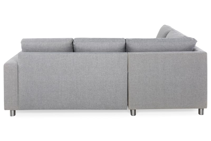 Crazy 3-sits Vänstervänd L-formad Schäslongsoffa i Tyg - Grå - Möbler - Soffa - Divansoffa & schäslongsoffa - 2 sits soffa med divan