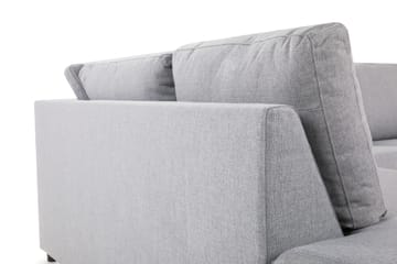 Crazy 3-sits Vänstervänd L-formad Schäslongsoffa i Tyg - Grå - Möbler - Soffa - Divansoffa & schäslongsoffa - 2 sits soffa med divan