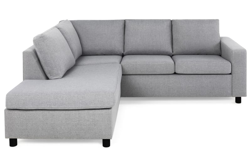 Crazy 3-sits Vänstervänd L-formad Schäslongsoffa i Tyg - Grå - Möbler - Soffa - Divansoffa & schäslongsoffa - 2 sits soffa med divan