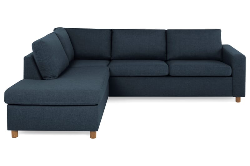 Crazy 3-sits Vänstervänd L-formad Schäslongsoffa i Tyg - Mörkblå - Möbler - Soffa - Divansoffa & schäslongsoffa - 3 sits soffa med divan