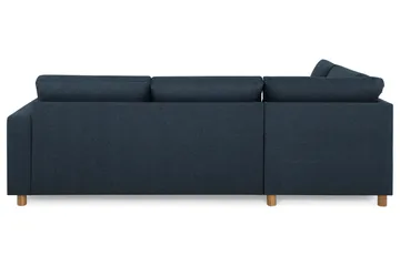 Crazy 3-sits Vänstervänd L-formad Schäslongsoffa i Tyg - Mörkblå - Möbler - Soffa - Divansoffa & schäslongsoffa - 3 sits soffa med divan