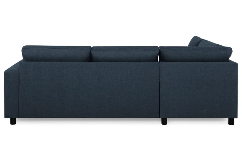 Crazy 3-sits Vänstervänd L-formad Schäslongsoffa i Tyg - Mörkblå - Möbler - Soffa - Divansoffa & schäslongsoffa - 3 sits soffa med divan