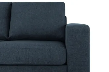 Crazy 3-sits Vänstervänd L-formad Schäslongsoffa i Tyg - Mörkblå - Möbler - Soffa - Divansoffa & schäslongsoffa - 3 sits soffa med divan