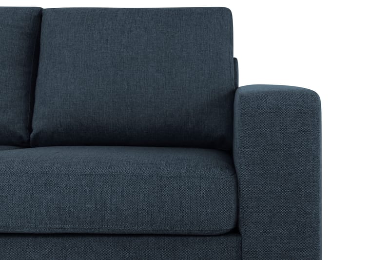 Crazy 3-sits Vänstervänd L-formad Schäslongsoffa i Tyg - Mörkblå - Möbler - Soffa - Divansoffa & schäslongsoffa - 3 sits soffa med divan