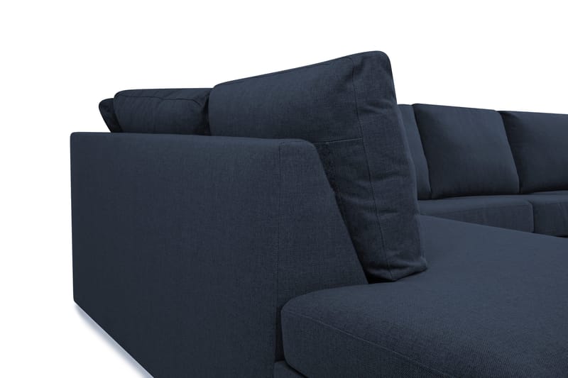 Crazy 3-sits Vänstervänd L-formad Schäslongsoffa i Tyg - Mörkblå - Möbler - Soffa - Divansoffa & schäslongsoffa - 3 sits soffa med divan
