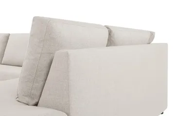 Crazy 4-sits Högervänd L-formad Schäslongsoffa i Tyg - Beige - Möbler - Soffa - Divansoffa & schäslongsoffa - 3 sits soffa med divan