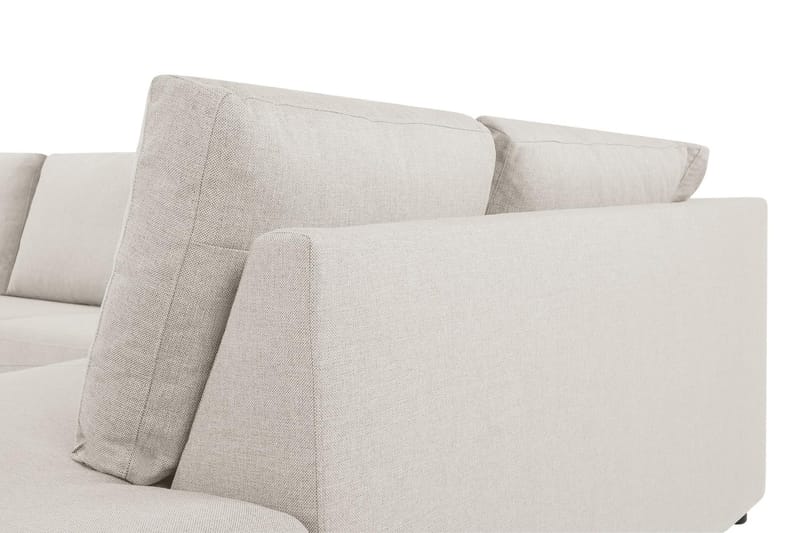 Crazy 4-sits Högervänd L-formad Schäslongsoffa i Tyg - Beige - Möbler - Soffa - Divansoffa & schäslongsoffa - 3 sits soffa med divan