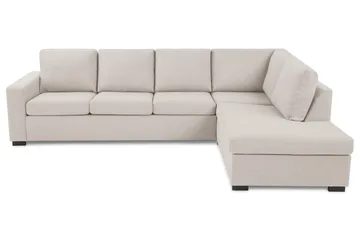 Crazy 4-sits Högervänd L-formad Schäslongsoffa i Tyg - Beige - Möbler - Soffa - Divansoffa & schäslongsoffa - 3 sits soffa med divan