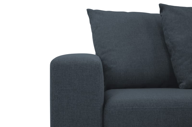Crazy 4-sits Högervänd L-formad Schäslongsoffa i Tyg inkl Kuvertkuddar - Blå - Möbler - Soffa - Divansoffa & schäslongsoffa - 4 sits soffa med divan