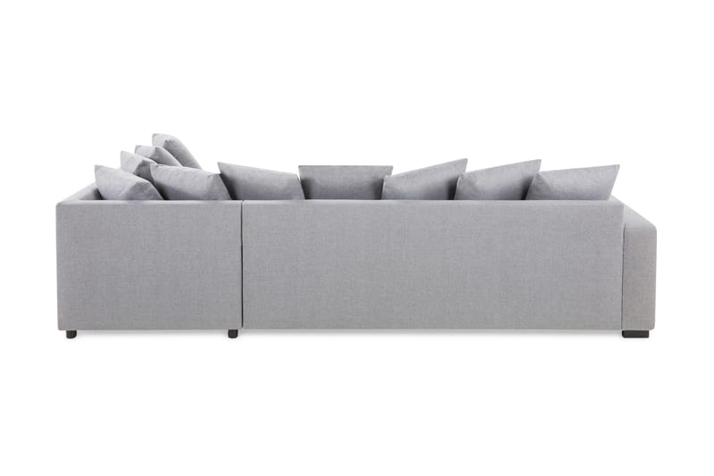 Crazy 4-sits Högervänd L-formad Schäslongsoffa i Tyg inkl Kuvertkuddar - Grå - Möbler - Soffa - Divansoffa & schäslongsoffa - 4 sits soffa med divan