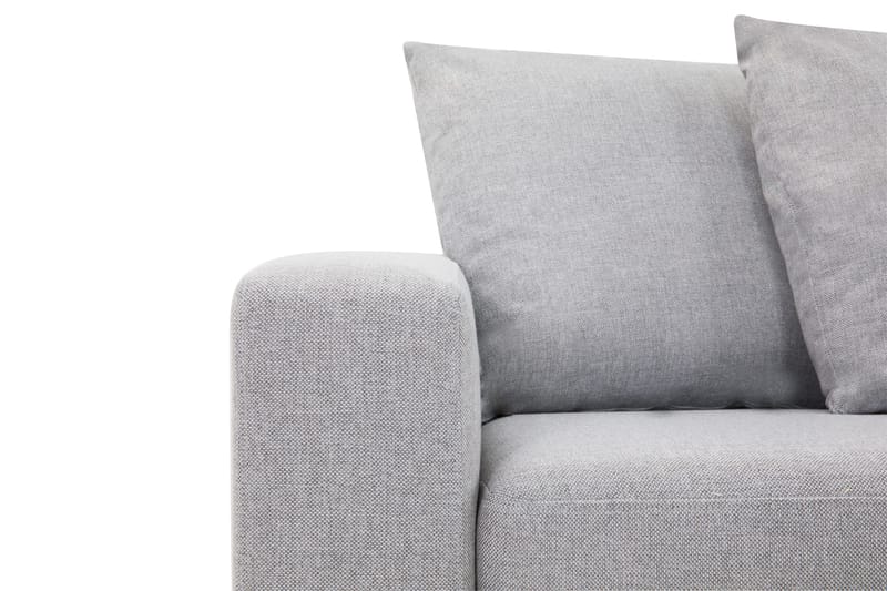 Crazy 4-sits Högervänd L-formad Schäslongsoffa i Tyg inkl Kuvertkuddar - Grå - Möbler - Soffa - Divansoffa & schäslongsoffa - 4 sits soffa med divan